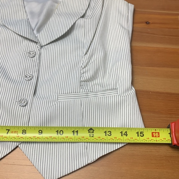 Charlotte Russe Formal Vest, Ruching, Button Up - Picture 11 of 15